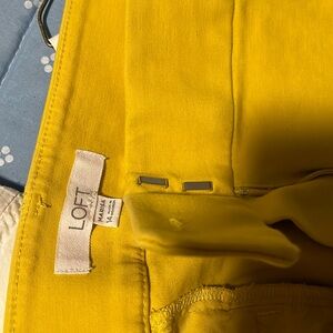 Loft Yellow Pants Style Marisa
